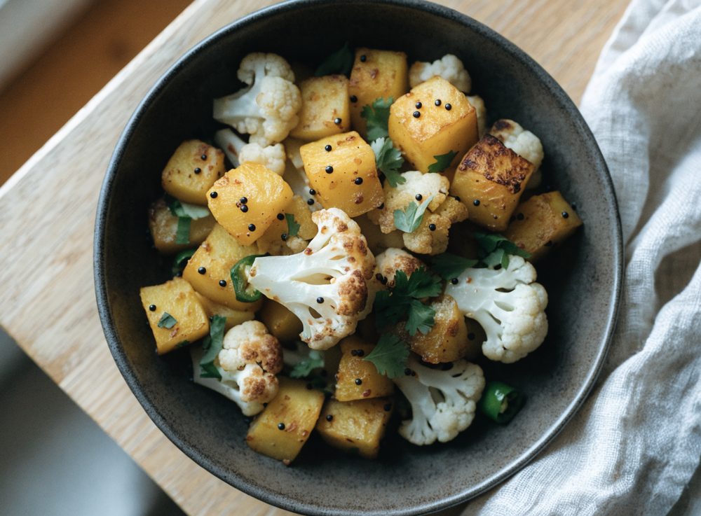 Aloo gobi med sennepsfrø