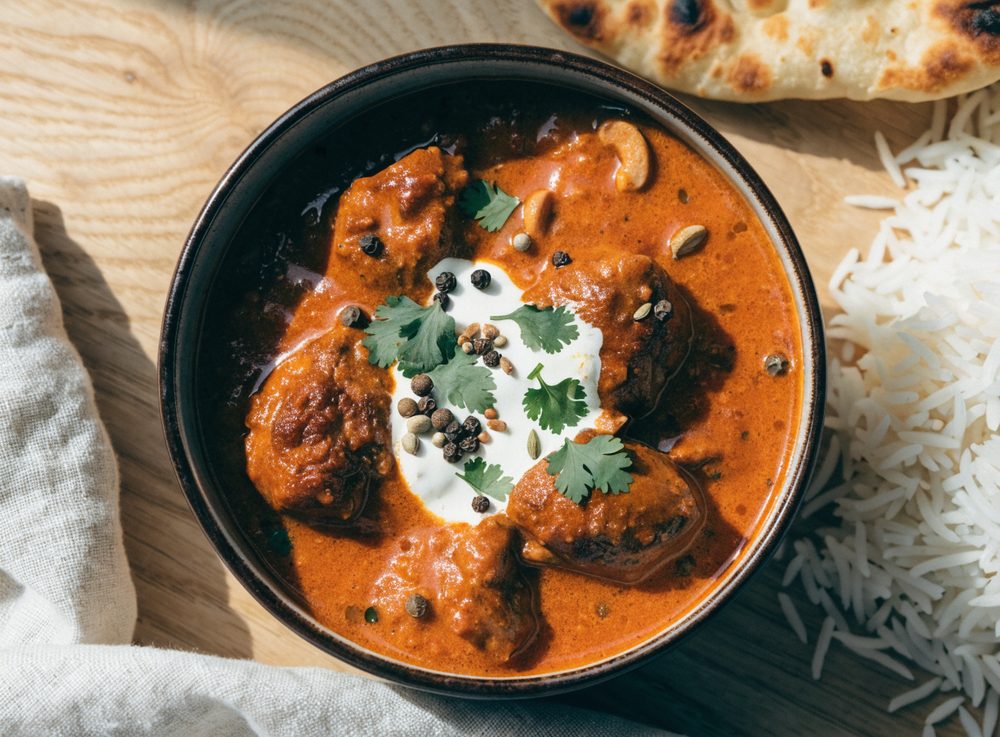 Butter chicken med ristede krydderier