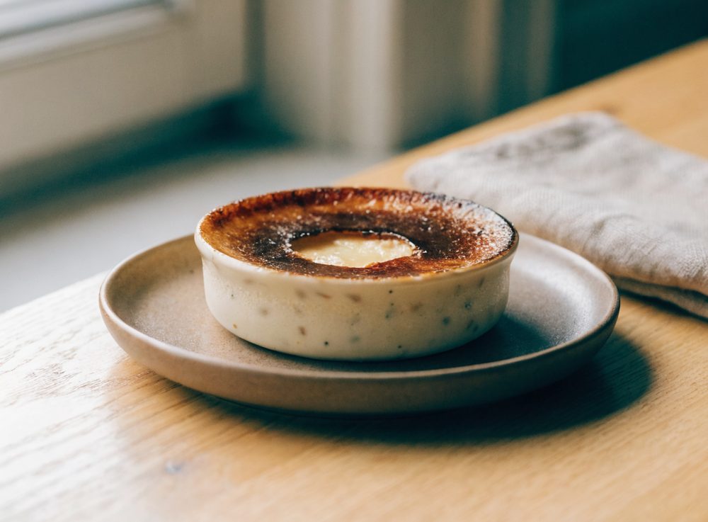 Creme brulee med vanilje