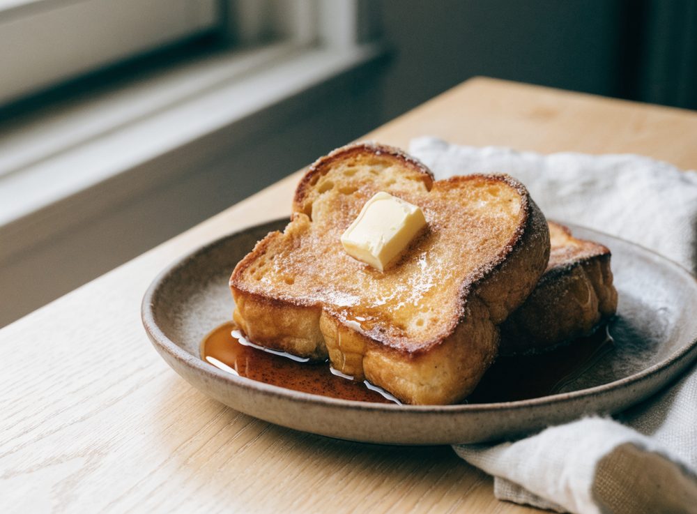 Franske toast af brioche med kanel