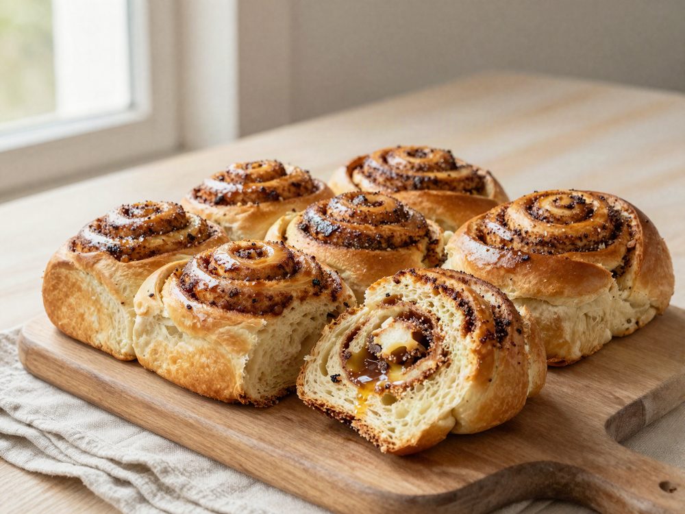Kanelsnegle med remonce
