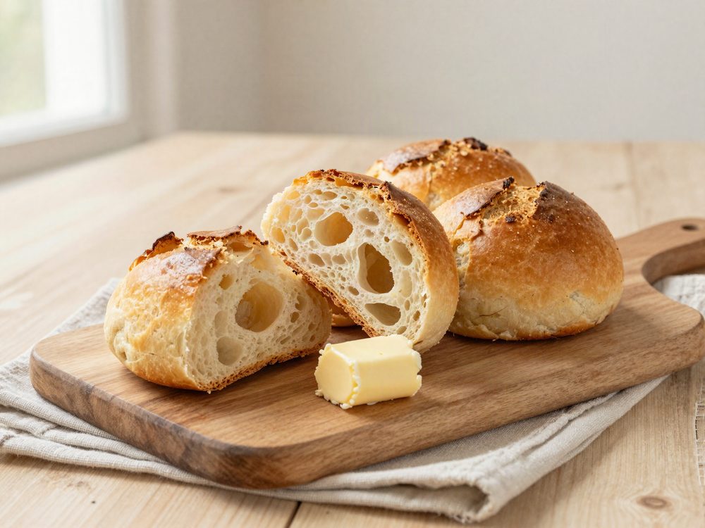 Koldhævede morgenboller