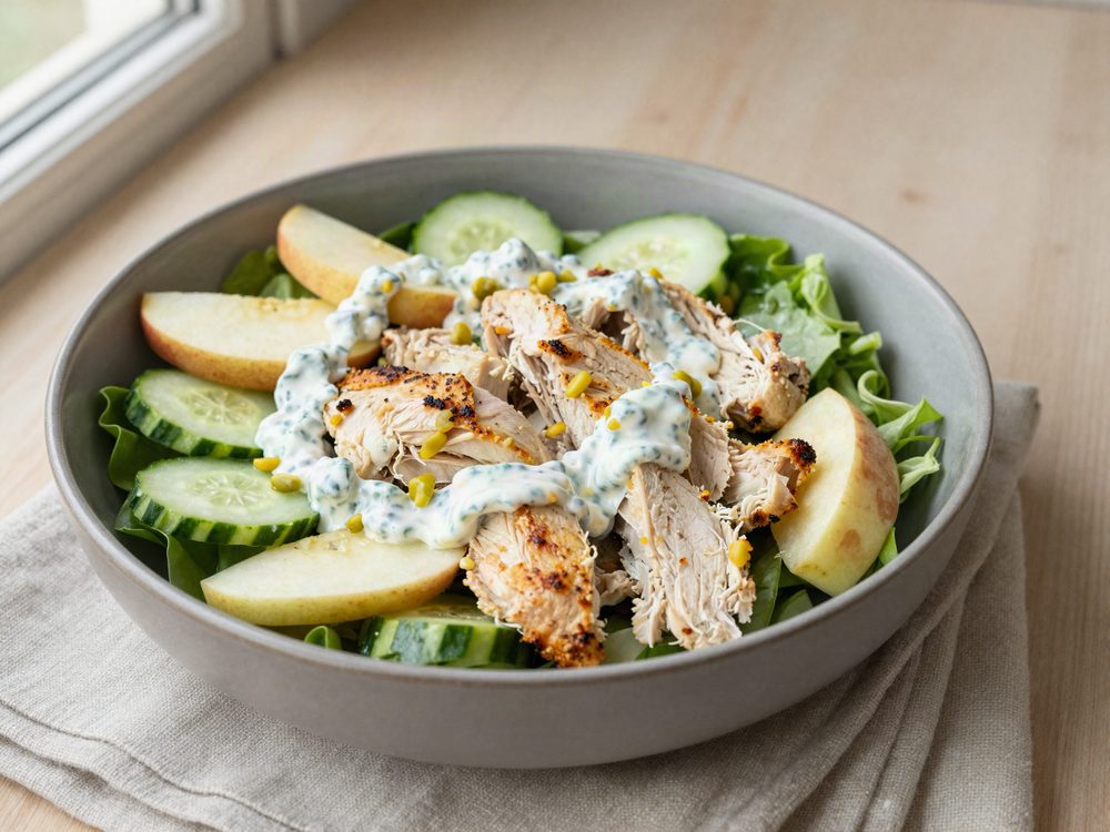 Kyllingesalat med yoghurtdressing