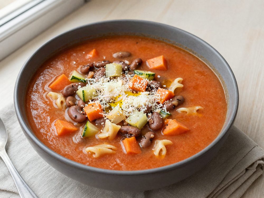 Minestrone med borlottibønner