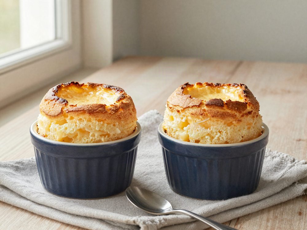 Ostesoufflé med vesterhavsost til to