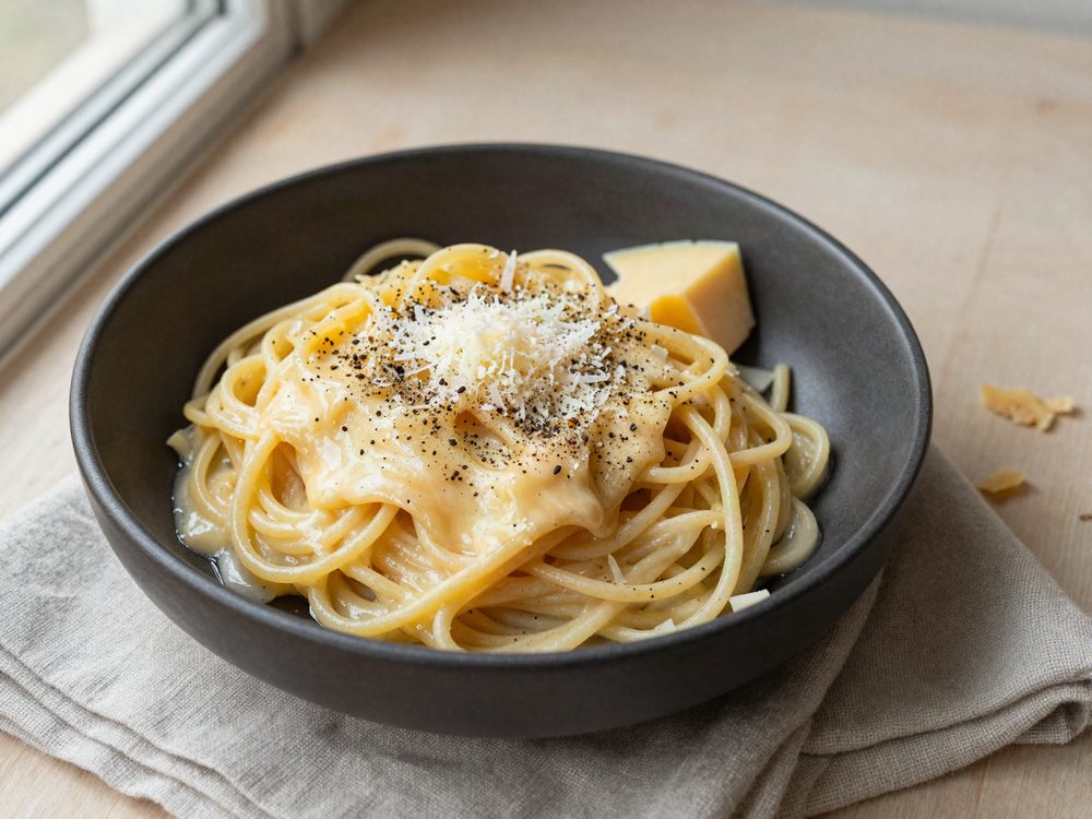 Pasta med osterester og sort peber