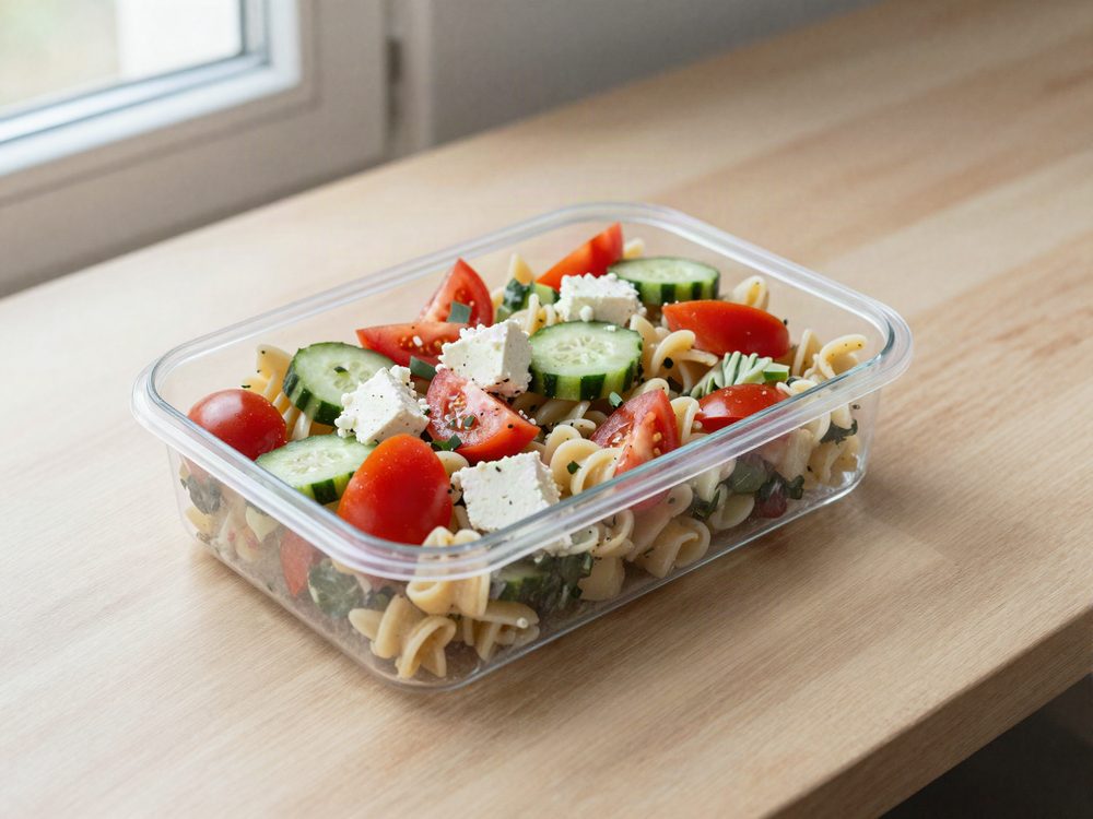 Pastasalat til madpakken