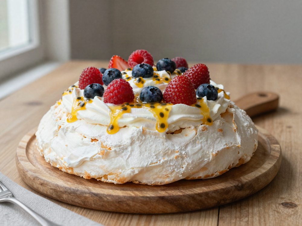 Pavlova med sommerbær