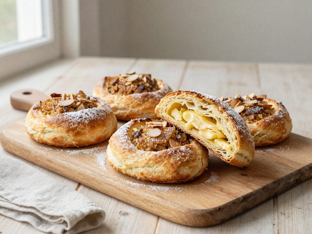 Smørbagte fastelavnsboller med remonce