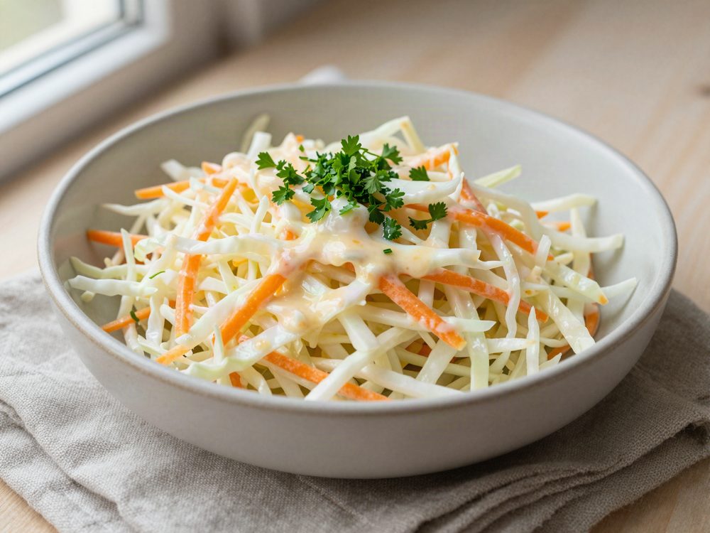 Sprød coleslaw med æblecidereddike