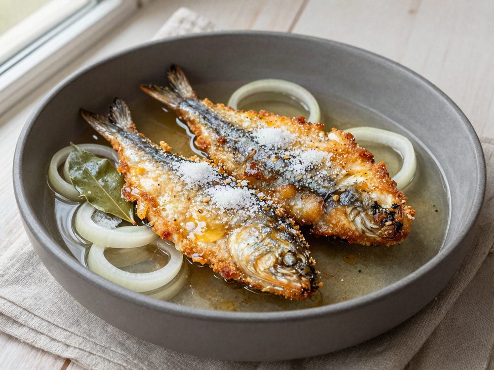 Stegte sild i eddike