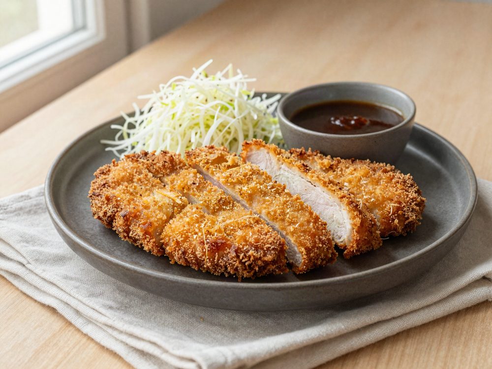 Svinekatsu med kålsalat