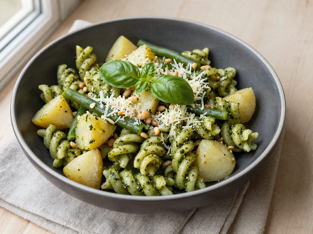 Trofie al pesto genovese
