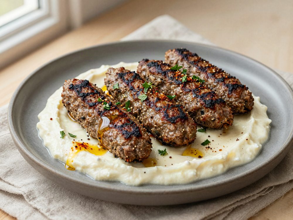 Tyrkiske köfte med yoghurtsauce